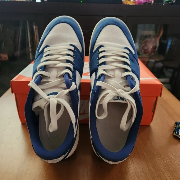 Nike Blue and White Sneakers - Picture 3 of 5